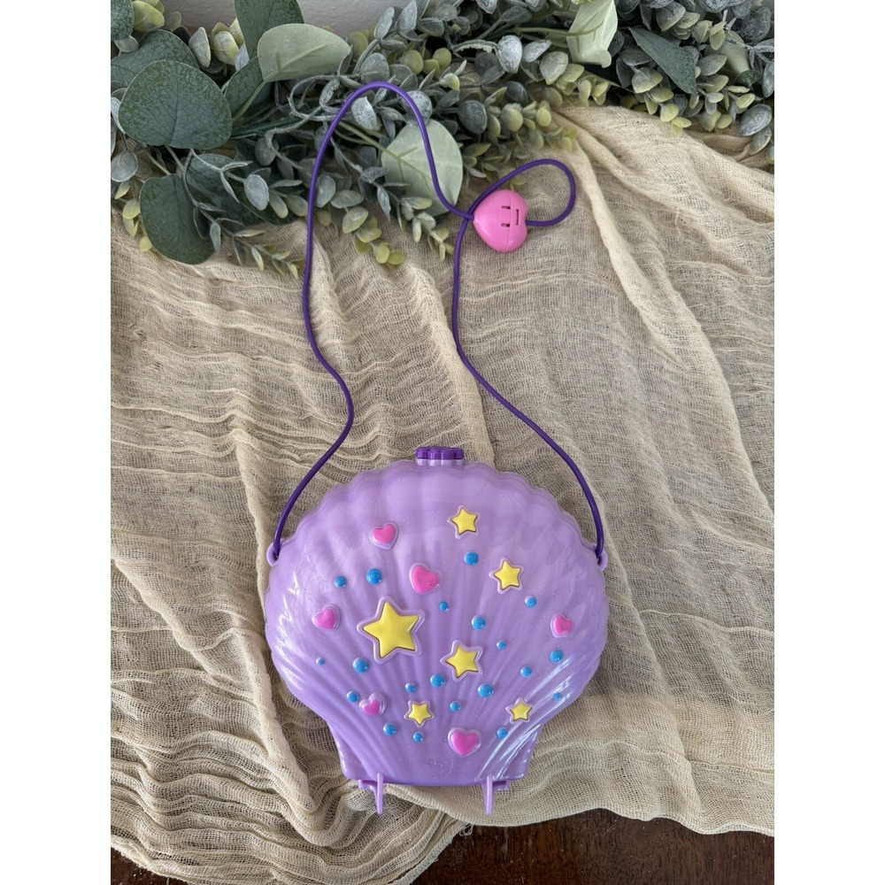 2019‎ Polly Pocket Sea Shell Purse Activity Ocean Playset Purple